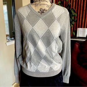Tommy Hilfiger Gray Spade Design Sweater Size XS